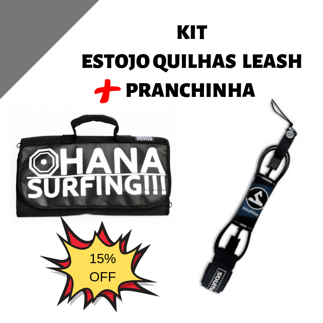 Kit Porta Quilhas + Leash Surf