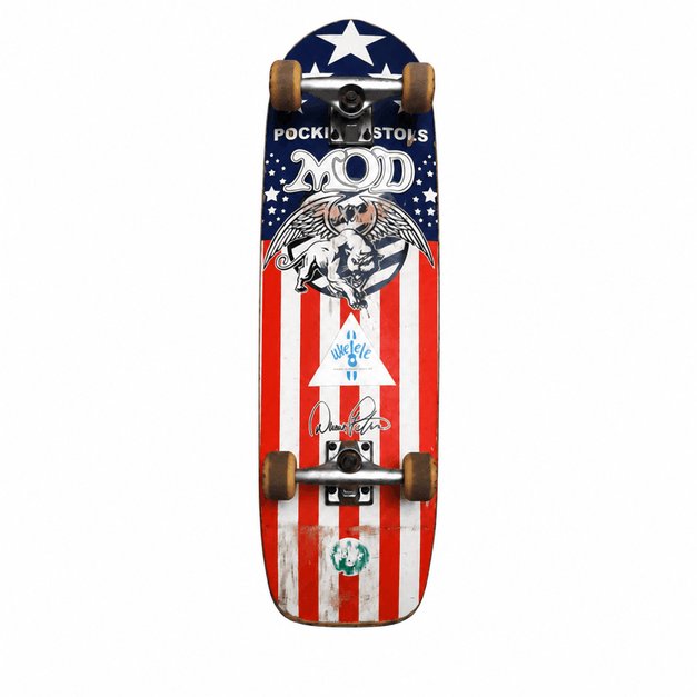 Skate Old School Pocket Pistols MOD Usado | Bowl / Pool | Truck Slamt | Rodas 56 mm